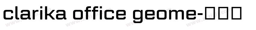 clarika office geome字体转换